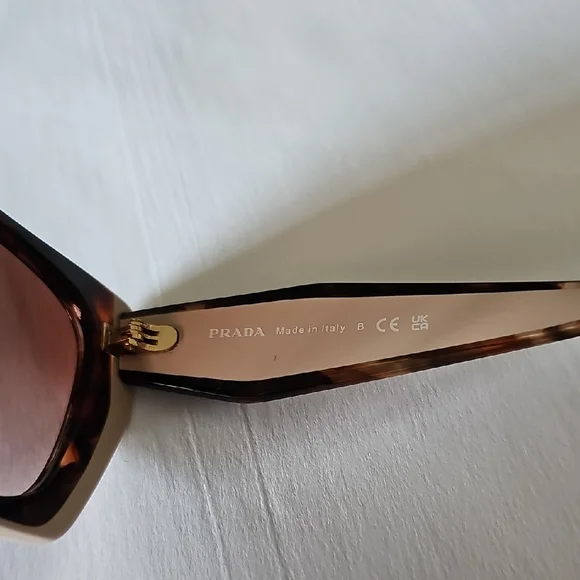 Prada Tortoise Shell and Cream Sunglasses